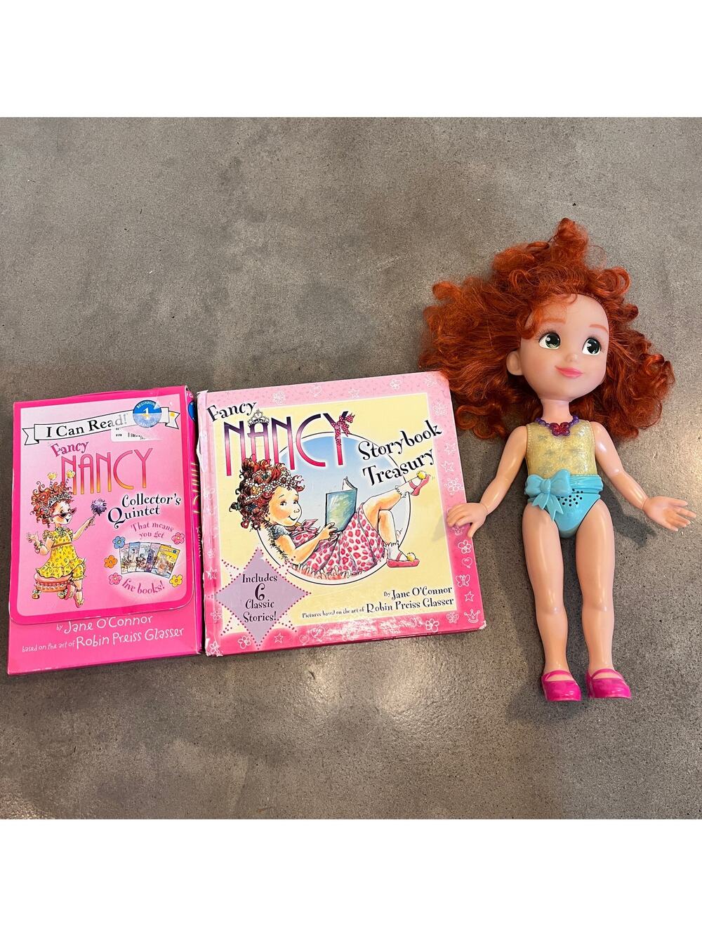 Disney Fancy Nancy Light up talking doll 10 story books collection bundle toys